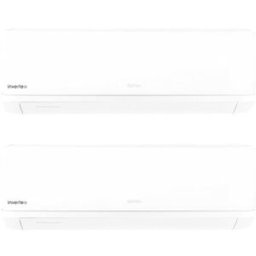 Daitsu Aire acondicionado Multisplit 2x1 Inverter ASD 912 K11I-DC con 2.150 + 2.752 frig-h. Blanco