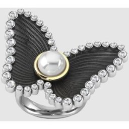 Bohemme Anillo Sky Drops de plata, perla y zafiro. (14) Blanco