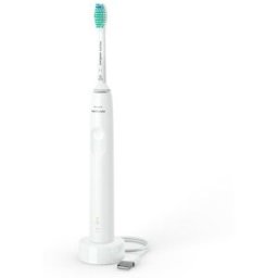 Philips Cepillo de dientes eléctrico Sonicare 3100, tecnología sónica, sensor de presión. Blanco