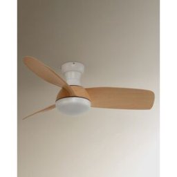 El Corte Inglés Ventilador de techo con luz LED y motor DC Natural Fornells . Natural