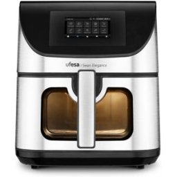 Ufesa Freidora de aire Swan Elegance con capacidad de 7,5 litros. Negro