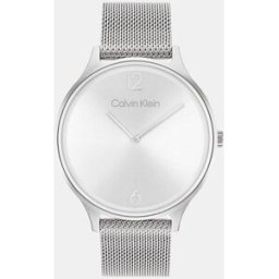 Calvin Reloj de mujer Timeless 25200001 de malla de acero. Plata