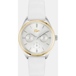 Lacoste Reloj de mujer Atena 2001496 de silicona blanco. Blanco