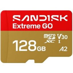 SanDisk Tarjeta de memoria MicroSDXC Extreme GO 128GB.