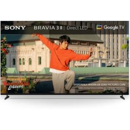 Sony TV 43" BRAVIA 3 II 43XR35M2, UHD 4K HDR Direct LED, Dolby, Vision-Atmos, Google TV-Cast, Apple Airplay, Eco Dashboard, Game Menu, PS5. Negro