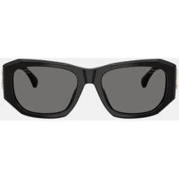 Chanel Gafas de sol CH5554 de mujer rectangular en acetato con lente polarizada. Negro