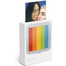 Polaroid Impresora Fotográfica Hi-Print 3x3 + 10 hojas de impresión. Blanco