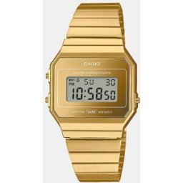 Casio Reloj de mujer Vintage A700WEVG-9AEF Digital de acero dorado. Oro
