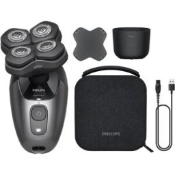 Philips Afeitadora para la cabeza Pro 7000, cabezal flexible 360, 90 min autonomía. Negro