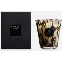 Baobab Vela perfumada Black Pearl Collection. (16 cm) Blanco