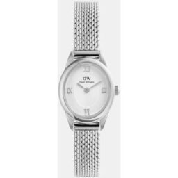 Daniel Wellington Reloj de mujer Ophelia Mini DW00100938 de malla de acero. Blanco