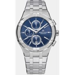 Maurice Lacroix Reloj de hombre Aikon AI1118-SS002-430-1 cronórafo de acero. Azul
