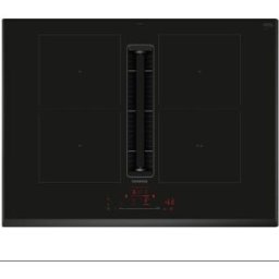 Siemens Placa inducción con extractor integrado, 4 zonas de cocción - ED851HQ26E. Negro