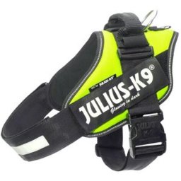 Julius Arnés para perros K9 IDC Powerharness. (1) Verde neón