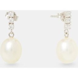 El Corte Inglés Pendientes de niña de oro, perlas y circonitas. Blanco