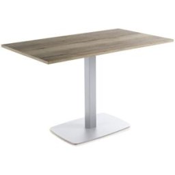 El Corte Inglés Mesa con superficie laminada Padua. (90 x 90 x 75 cm) Aluminio / Laminado Halifax natural
