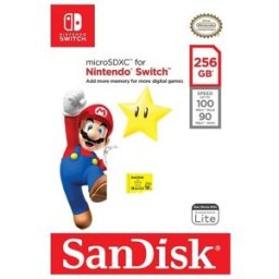 SanDisk Tarjeta de memoria Micro SDXC 256 GB para Nintendo Switch. Amarillo / Negro
