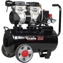 CEVIK PRO Compresor de Aire silencioso 24 litros 1,5 HP. Negro