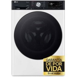LG Lavadora secadora 10 kg lavado, 6 kg secado, 1400 rpm, inteligencia artificial, Autodosificación - F4DR7510AGW. Blanco