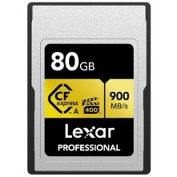 Lexar Tarjeta de memoria Professional CFexpress Tipo A 80GB. Negro / Oro