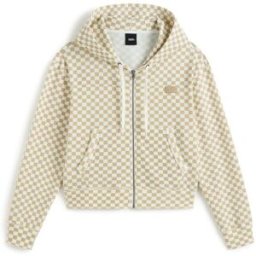 Vans Sudadera de mujer Pierce Shrunken Full Zip . (M) Blanco roto