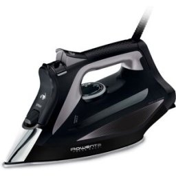 Rowenta Plancha de vapor Focus Excel con suela Microsteam 400 HD. Negro / Metal