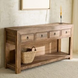 El Corte Inglés Mueble de madera de olmo reciclado con 4 cajones Opium . Natural