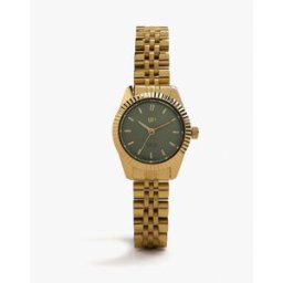 Parfois Reloj de mujer de acero inoxidable redondo. Dorado