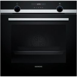 Siemens Horno multifunción iQ500 con función EcoClean - HB537GES3. Cristal negro/inox