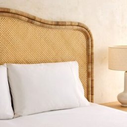 El Corte Inglés Cabecero doble con tejido de bambú Boracay. (Cama 180 cm) Natural