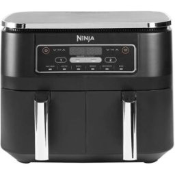 Ninja Freidora de aire doble AF300EU Foodi 6 en 1 con 7.6 litros. Negro