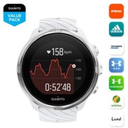 Suunto Reloj GPS con pulsómetro 9 . Blanco