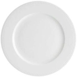 Vista Alegre Plato llano Perla . Blanco