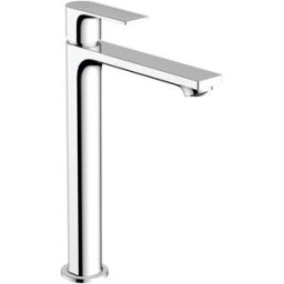 Hansgrohe Grifo monomando alto con apertura en frío para lavabo Rebris E . Cromo