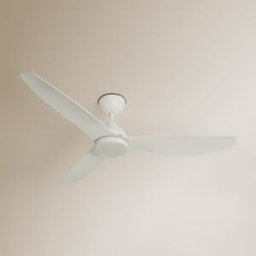 SULION Ventilador de techo con luz LED y motor DC Blanco New Tull . Blanco