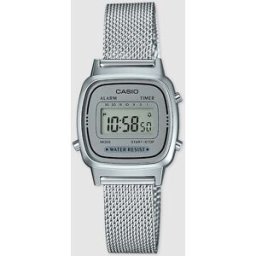 Casio Reloj de mujer de Collection LA670WEM-7EF Vintage Milanese Band de acero. Plata