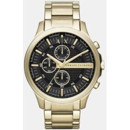 Giorgio Armani Reloj de hombre de acero inoxidable con cronógrafo. Dorado