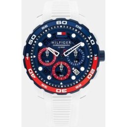 Tommy Hilfiger Reloj de hombre Th-Regatta 1792231 de silicona azul. Azul