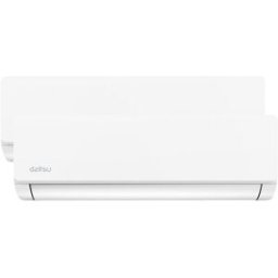 Daitsu Aire acondicionado Multisplit 2x1 Inverter con 3027 frig-h + 3027 frig-h, WiFi - DSM-12U2KDT-Z UE21. Blanco