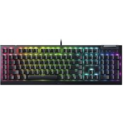Razer Teclado Gaming BlackWidow V4 X con switches amarillos. Negro