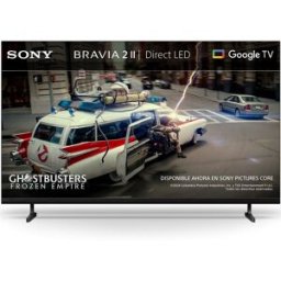 Sony TV 50" BRAVIA 2 II 50S25M2, UHD 4K HDR Direct LED, Dolby, Vision-Atmos, Google TV-Cast, Apple Airplay, Eco Dashboard, Game Menu, idea. Negro