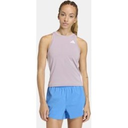 Adidas Camiseta de mujer Train Essentials Workout 3 bandas . (L) Violeta