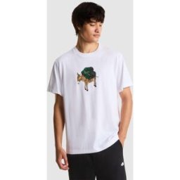 The North Face Camiseta holgada con estampado para hombre Donkey Taxi . (XL) Blanco