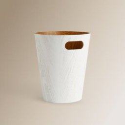 El Corte Inglés Papelera de oficina madera . Blanco