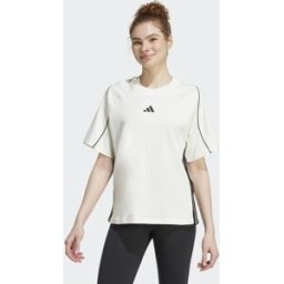 Adidas Camiseta de mujer Stadium con 3 bandas . (XS) Blanco