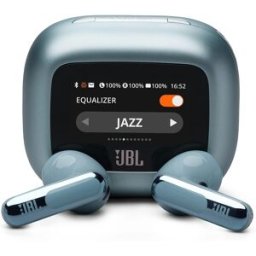 JBL Auriculares True Wireless Live Flex 3 con cancelación de ruido, diseño Open Stick y audio de alta resolución. Azul