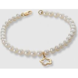El Corte Inglés Pulsera de perlas cultivadas. Blanco