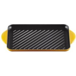 Le Creuset Parrilla rectangular de hierro fundido . (Grill de 32 cm) Mostaza