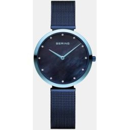 Bering Reloj de mujer Classic 8132-398 de malla de acero. Azul