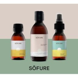 Söfure Lote champú+ perfume + limpiador ocular .